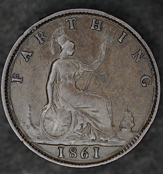 Victoria. Farthing. 1861