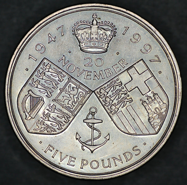 Elizabeth II. 5 Pounds. 1997