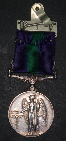 General service medal. 1918-62. Cyprus bar. Beauchamp. Middlesex regt.