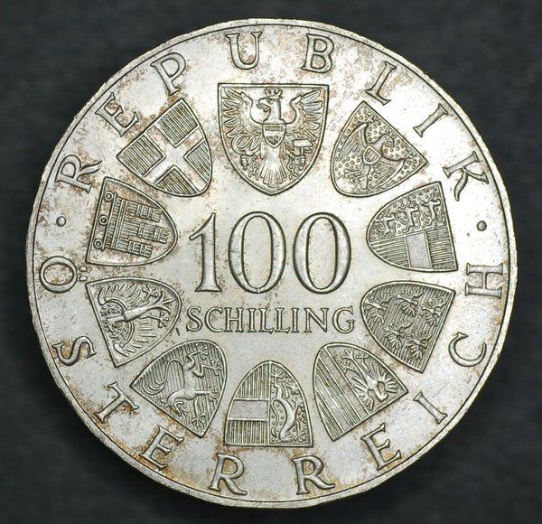Austria. 100 Schilling. 1975. Strauss.