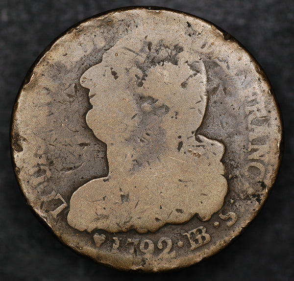 France. Louis XVI. 2 sols. 1792BB