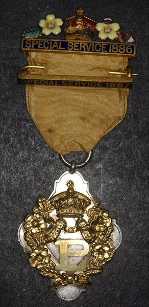 Primrose League. Victorian special service medal. Medal.