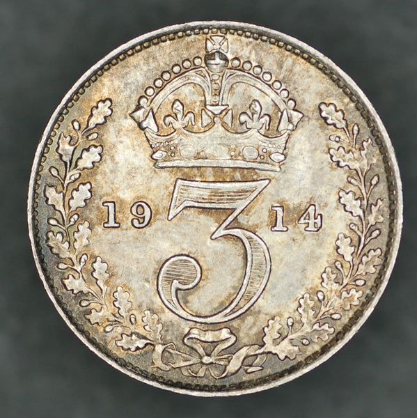 George V. Threepence. 1914