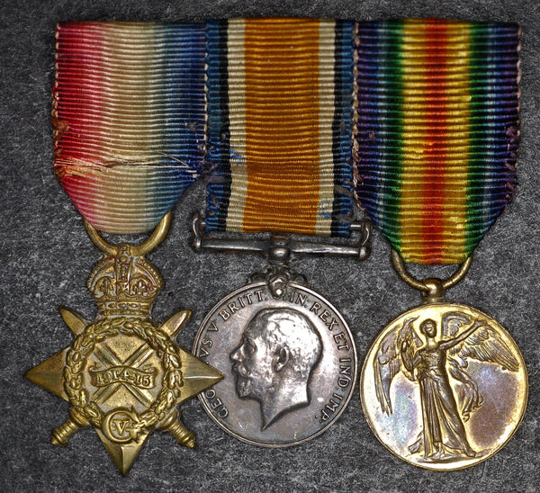 Miniature. WW1 1914-15 star trio.
