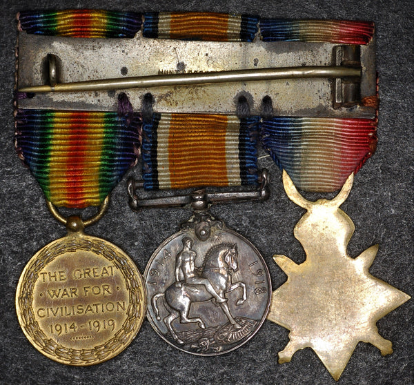 Miniature. WW1 1914-15 star trio.