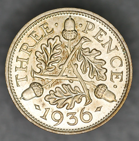 George V. Threepence. 1936