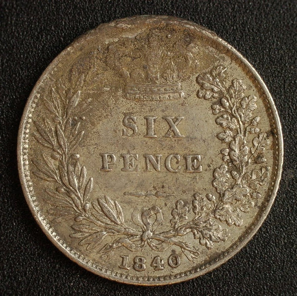 Victoria. Sixpence. 1840. A selection.