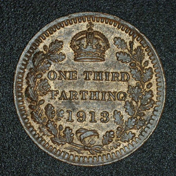 George V. Third Farthing. 1913