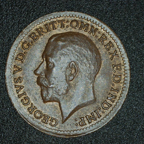 George V. Third Farthing. 1913