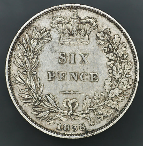 Victoria. Sixpence. 1838