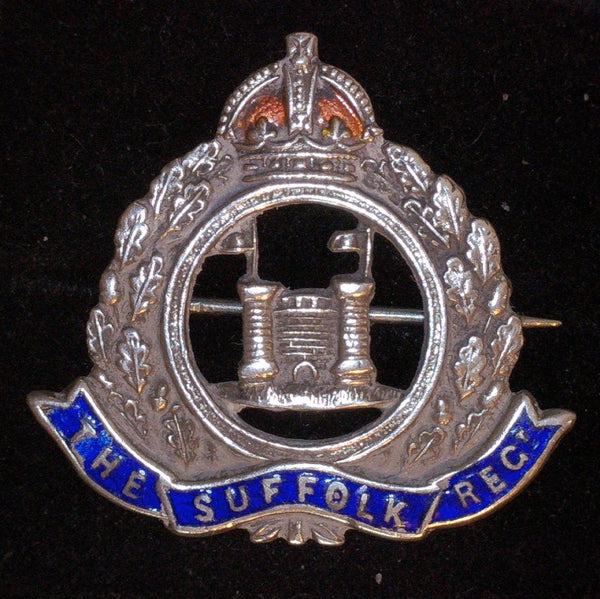 The Suffolk Regiment. Sweetheart brooch. Silver.