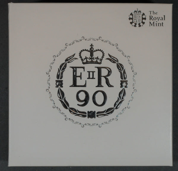 Elizabeth II. 90th birthday. Proof silver 5 pounds. 2016