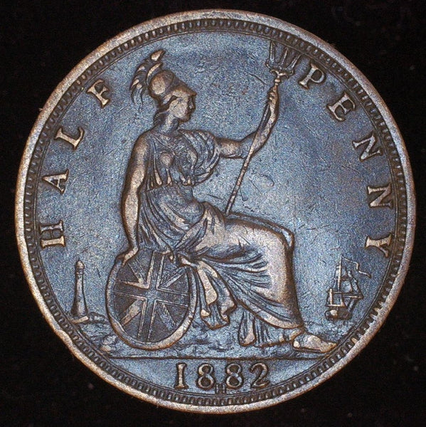 Victoria. Halfpenny. 1882 H