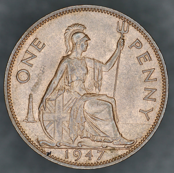 George VI. Penny. 1947