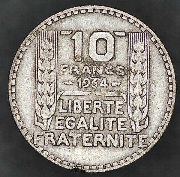 France. 10 Francs. 1934