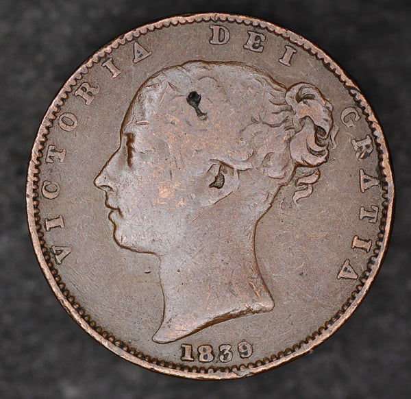 Victoria. Farthing. 1839