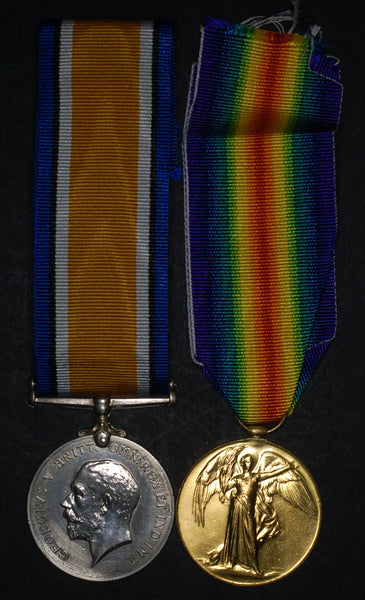 WW1. Pair. Kirk. Kings Own Scottish Borderers.
