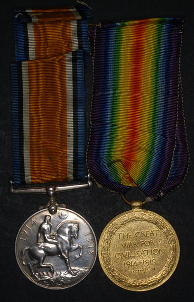 WW1. Pair. Jefferies. Royal Welsh Fusiliers.