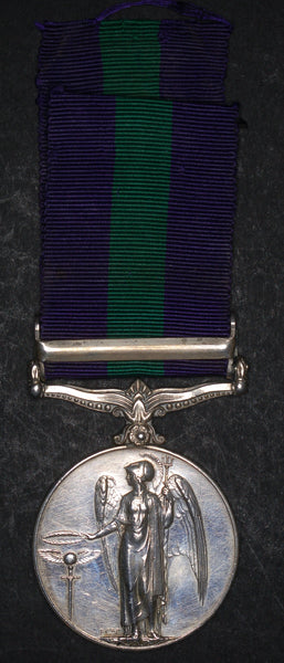 General Service Medal. 1918-62. Palestine 1945-48. Foley. D.W.R.
