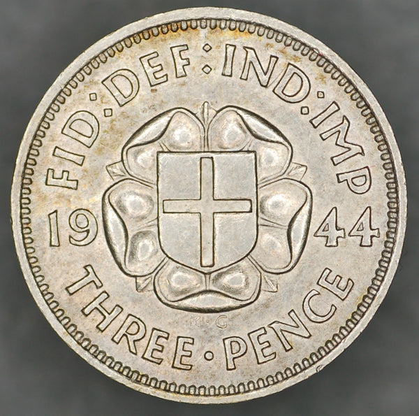 George VI. Threepence. 1944