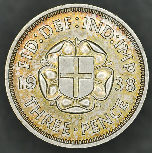 George VI. Threepence. 1938