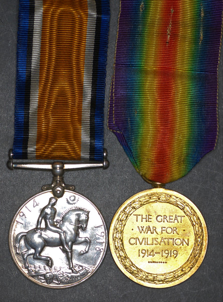 WW1. Pair. Glover. East Surrey Regiment.
