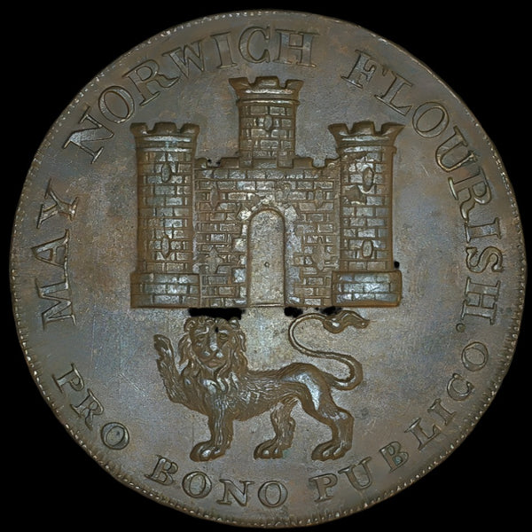 Norfolk. Norwich. Halfpenny token. 1792