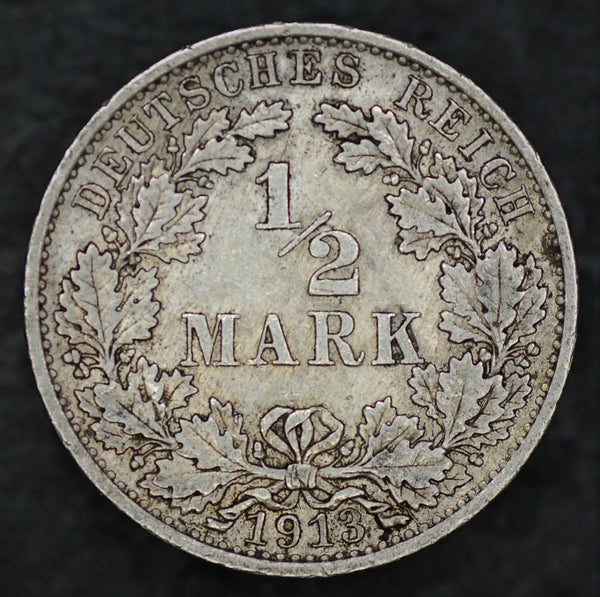 Germany. Half Mark. 1913 A