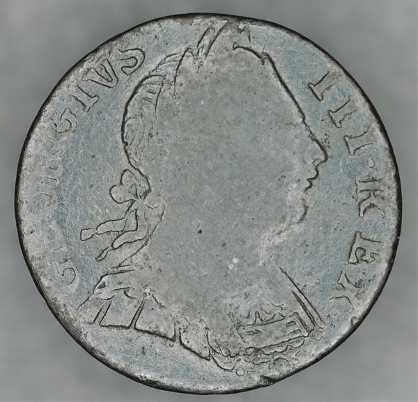 George III. Farthing. 1775. Evasion/Counterfeit