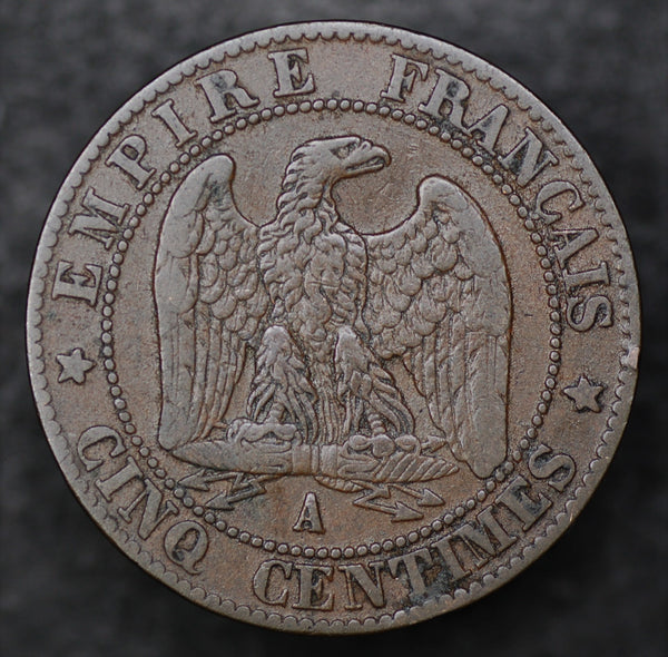 France. 5 Centimes. 1857A.