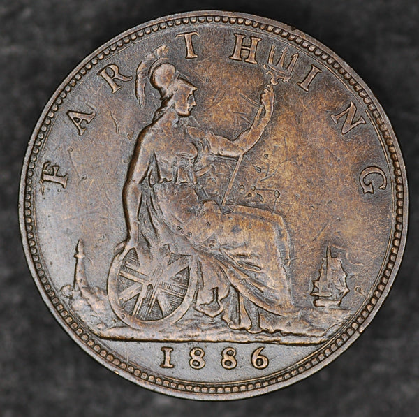 Victoria. Farthing. 1886