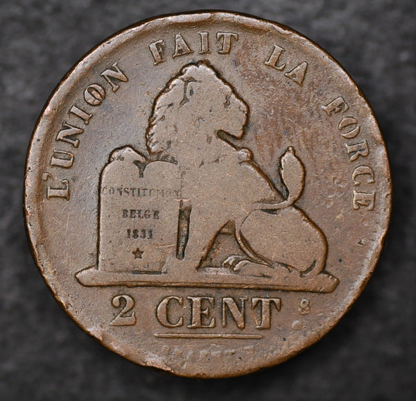 Belgium. 2 Centimes. 1835