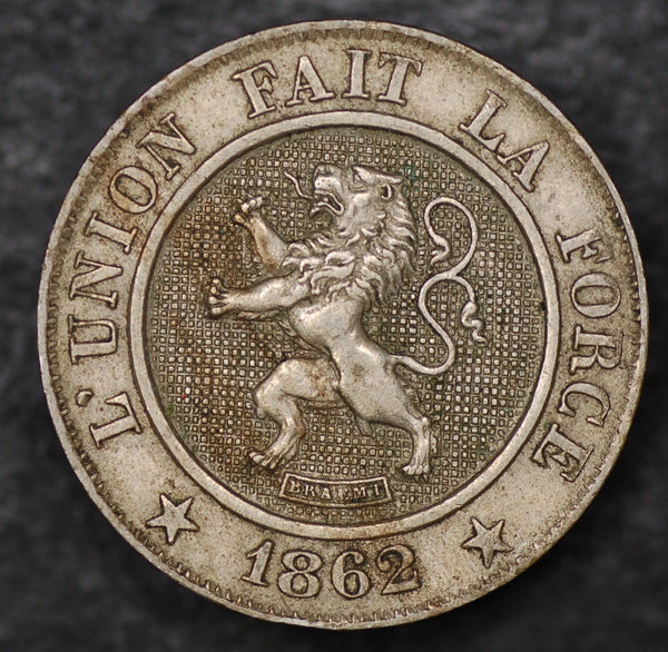 Belgium. 10 Cents. 1862