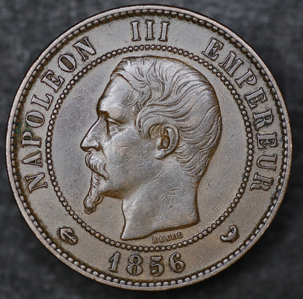France. 10 centimes. 1856W