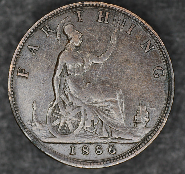 Victoria. Farthing. 1886