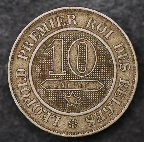 Belgium. 10 Cents. 1862