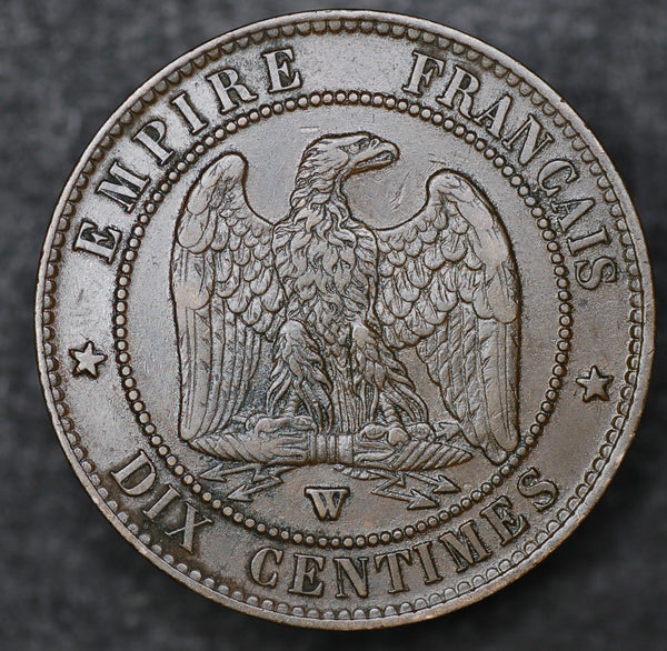 France. 10 centimes. 1856W