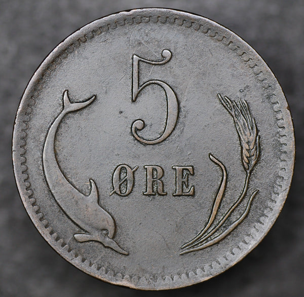 Denmark. 5 Ore. 1874