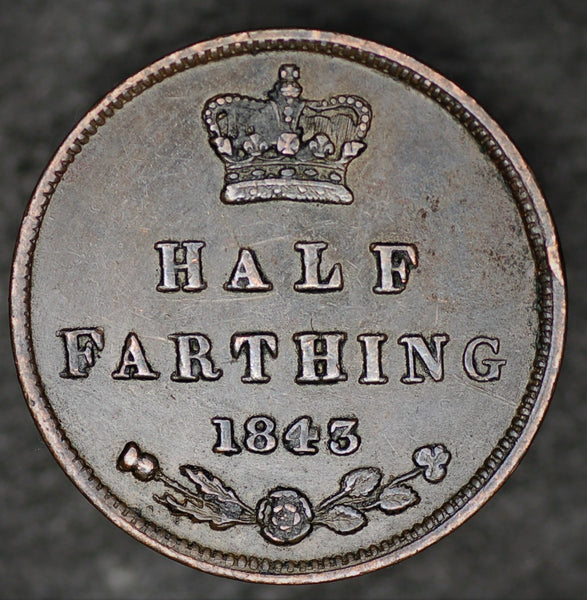 Victoria. Half farthing. 1843