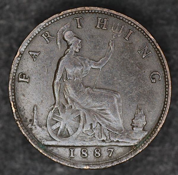 Victoria. Farthing. 1887