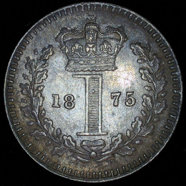 Victoria. Maundy penny. 1875