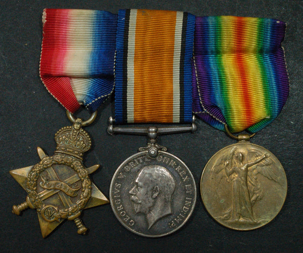 WW1. 1914-15 star Trio. Gibbard. Oxford & Bucks L.I.