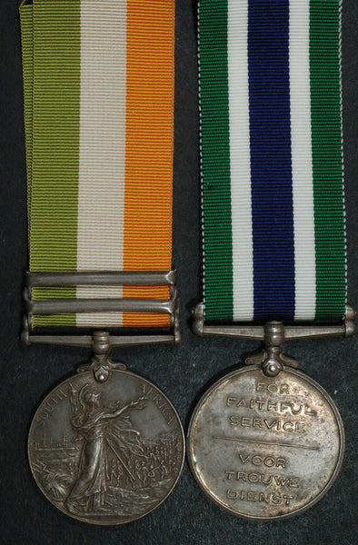 Boer war. Pair. Patterson. Cape Police