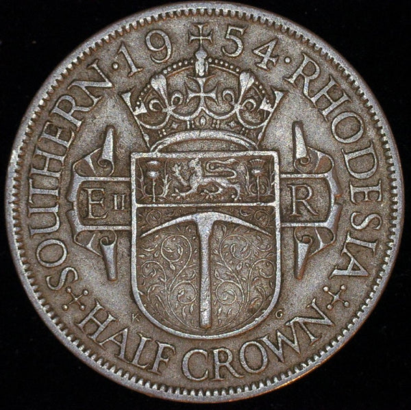 Southern Rhodesia. Halfcrown. 1954