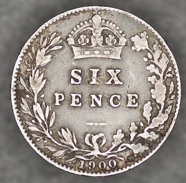 Victoria. Sixpence. 1900