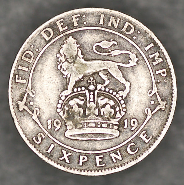 George V. Sixpence. 1919