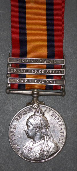 Queens South Africa medal. Ferron. Royal Irish Rifles