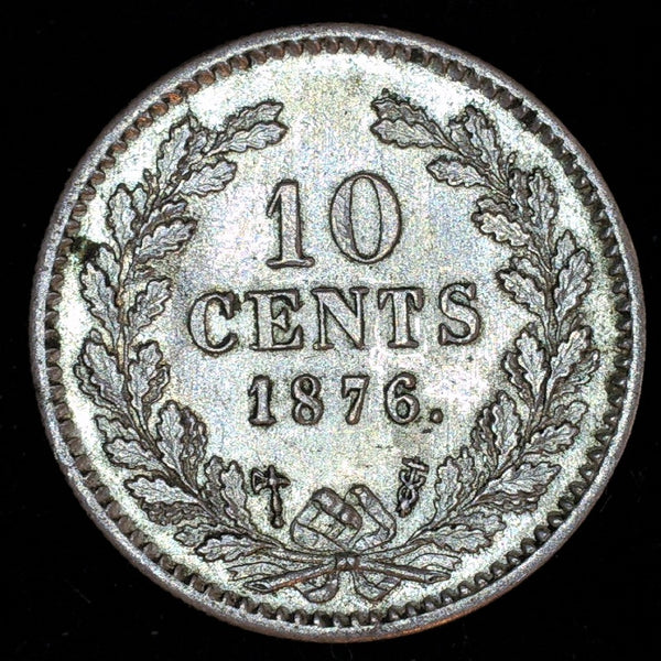 Netherlands. 10 Cents. 1876