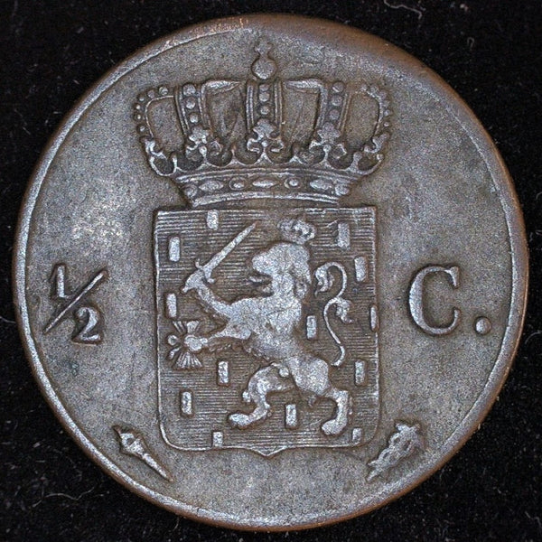 Netherlands. 1/2 cent. 1823