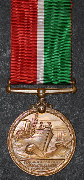 WW1. Mercantile Marine medal. Heath